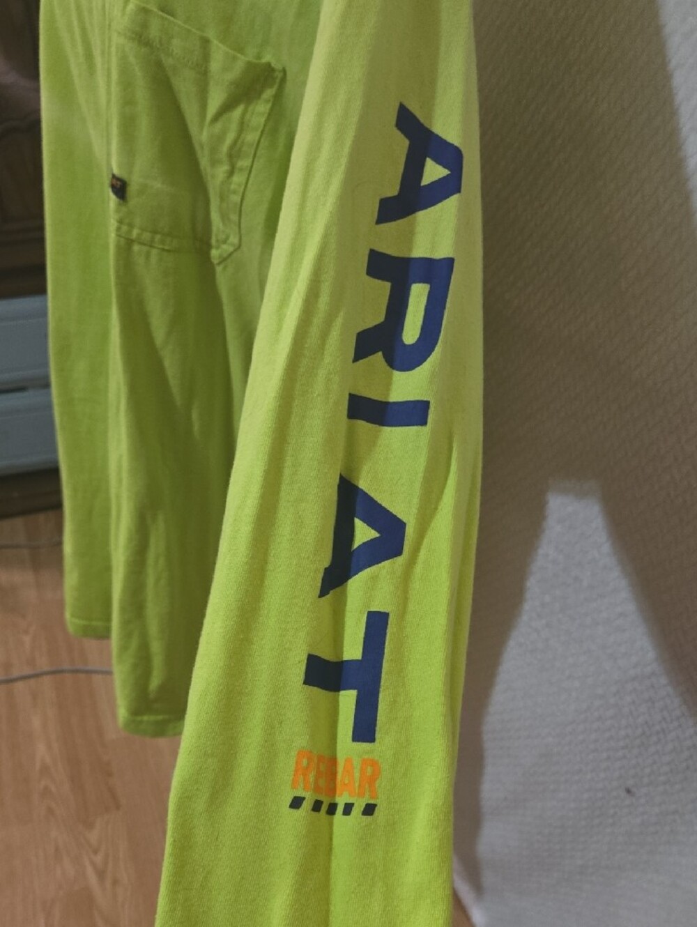 Ariat Lime Green Long-Sleeve Pocket Tee
